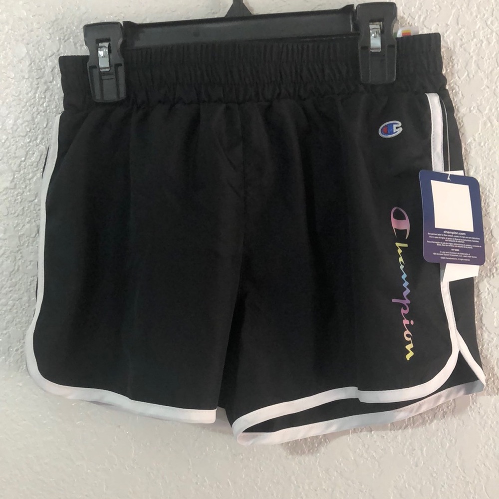 Champion Big Girls Essential Logo Varsity Shorts